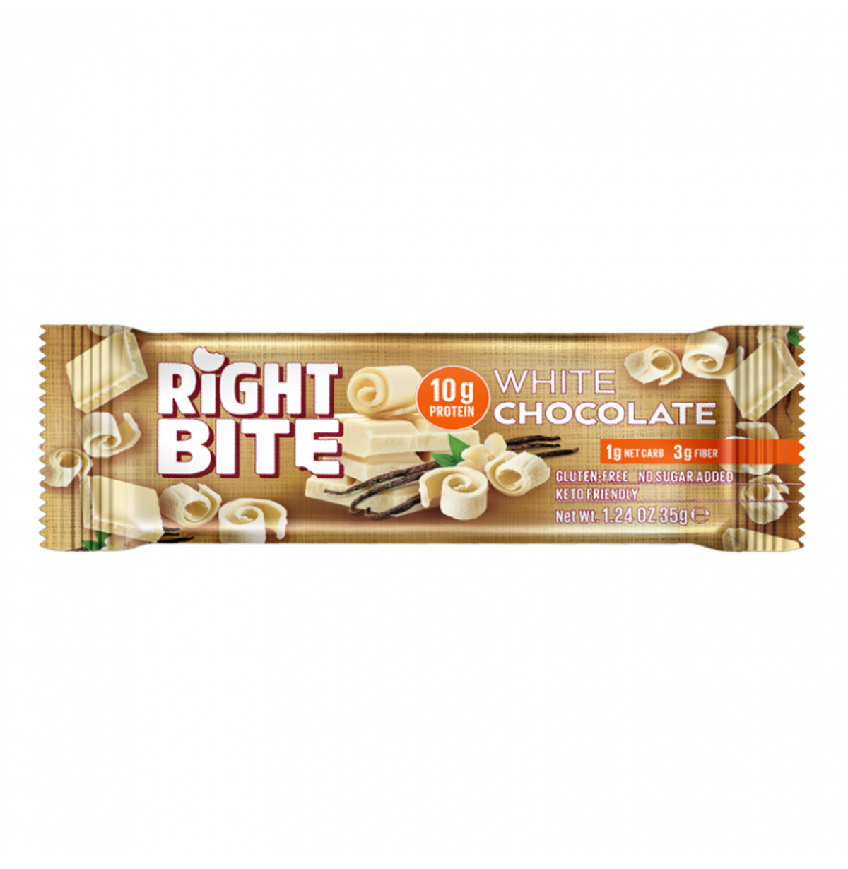Right Bite Protein Chocolate White Chocolate 16 Adet x 35 Gram