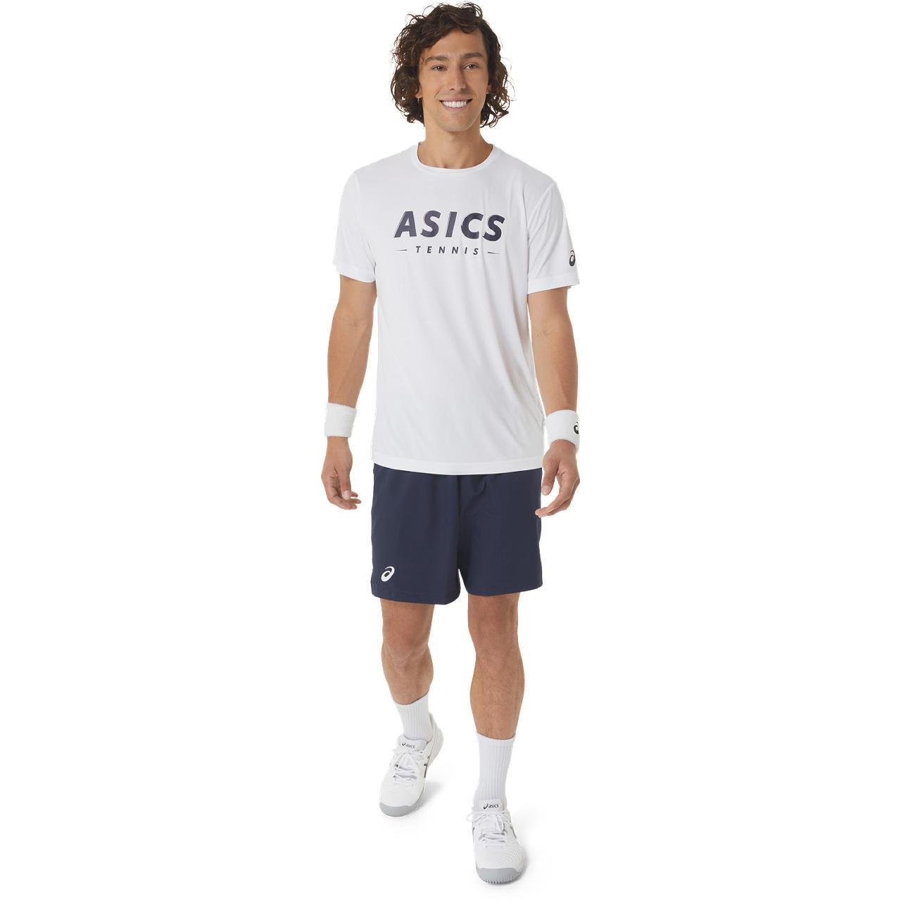 Asics 2041A259-100 Court Graphic Tee Erkek Tişört