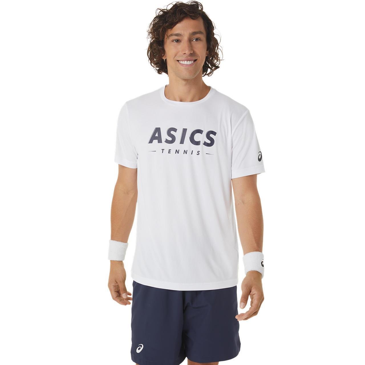 Asics 2041A259-100 Court Graphic Tee Erkek Tişört