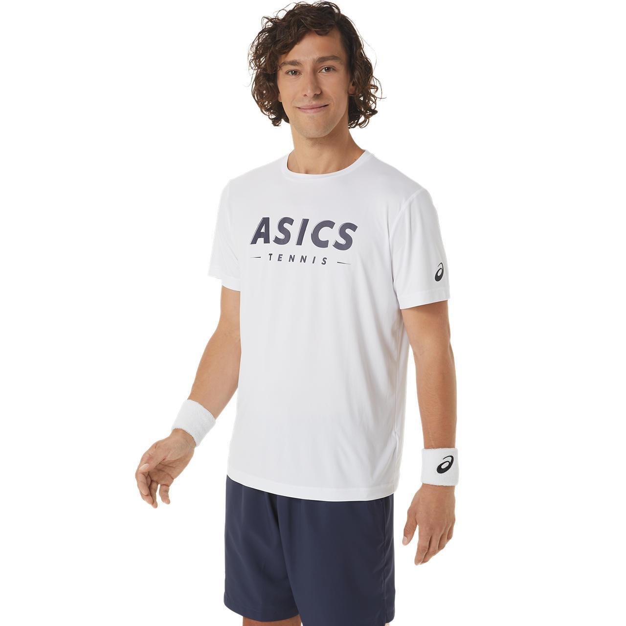 Asics 2041A259-100 Court Graphic Tee Erkek Tişört