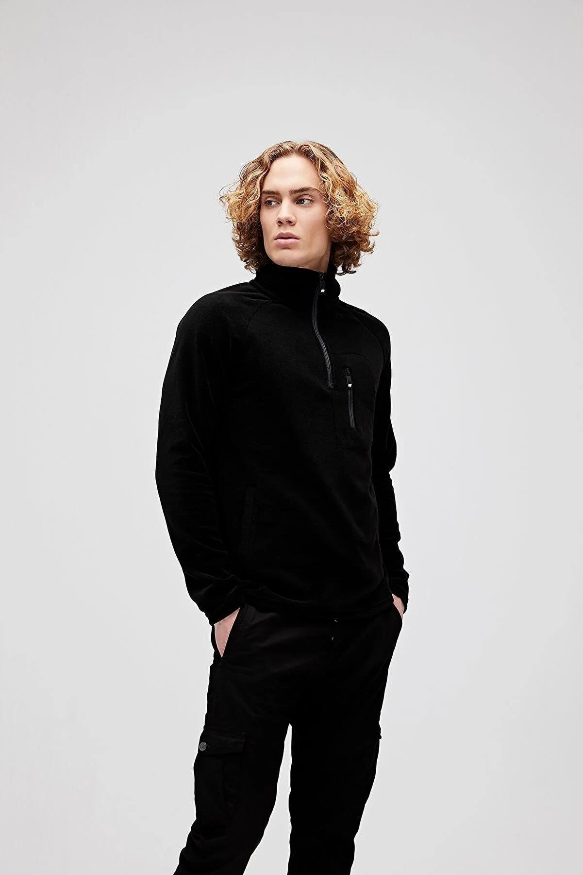 Bad Bear 19.02.21.006-C01 Husky Half Zip Erkek Polar