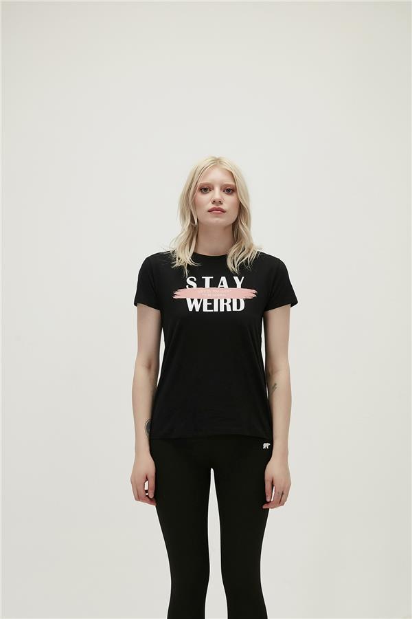 Bad Bear 21.03.07.008-C01 Stay Weird Tee Kadın Tişört