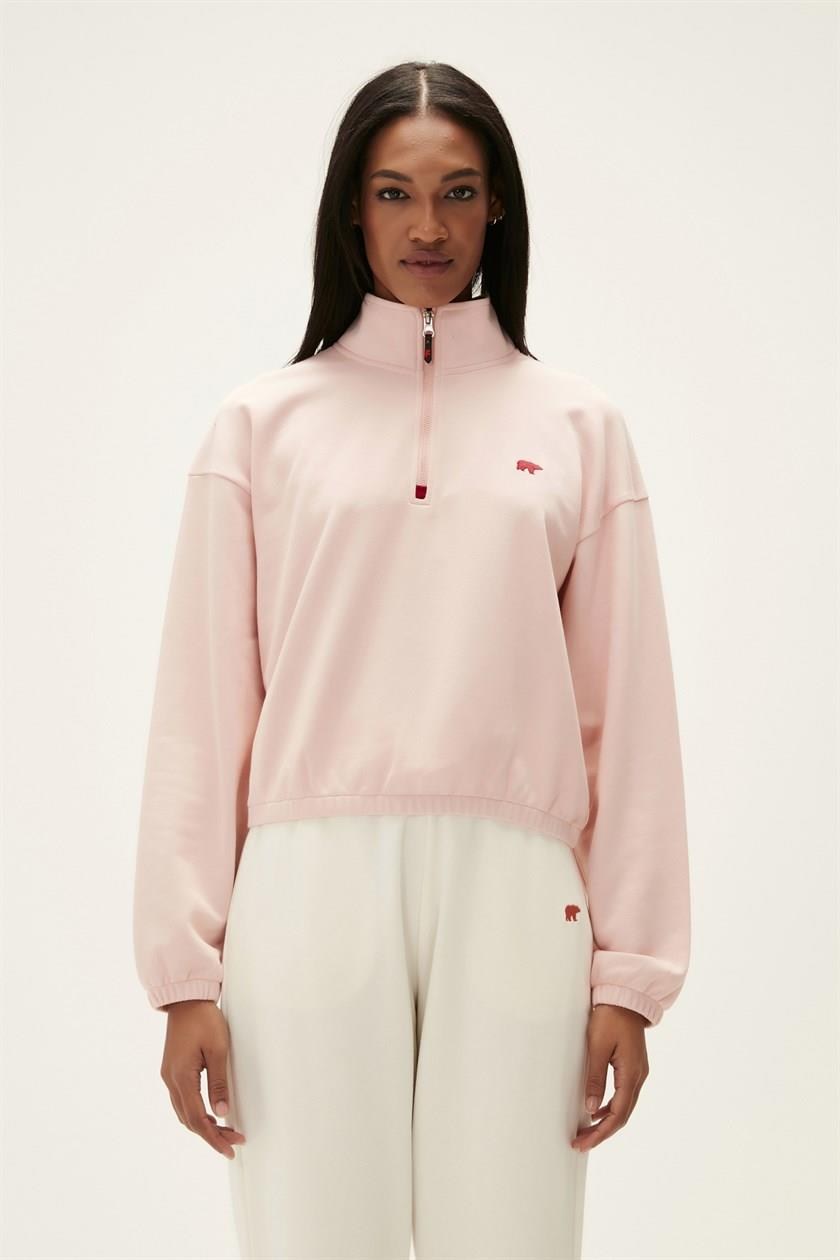 Bad Bear 22.04.12.004-C39 Scarlette Half Zip Kadın Sweatshirt