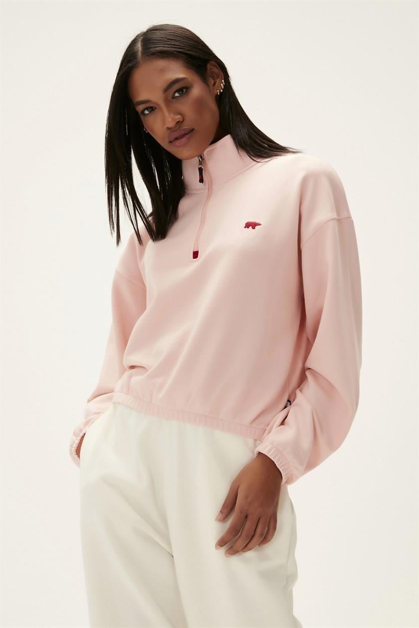 Bad Bear 22.04.12.004-C39 Scarlette Half Zip Kadın Sweatshirt