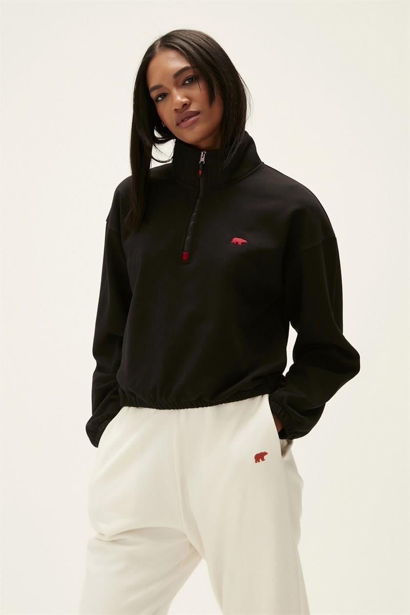 Bad Bear 22.04.12.004-C01 Scarlette Half Zip Kadın Sweatshirt