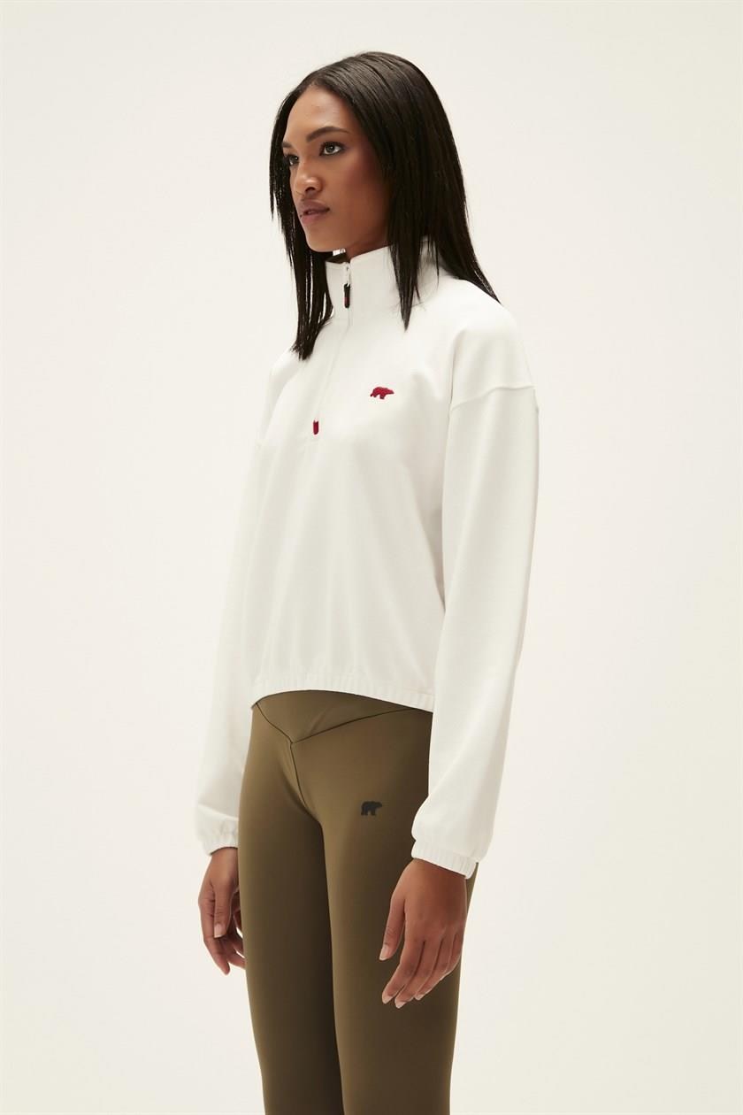 Bad Bear 22.04.12.004-C04 Scarlette Half Zip Kadın Sweatshirt