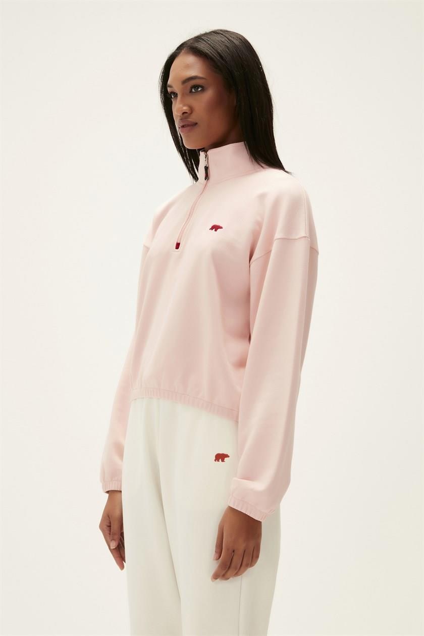 Bad Bear 22.04.12.004-C39 Scarlette Half Zip Kadın Sweatshirt