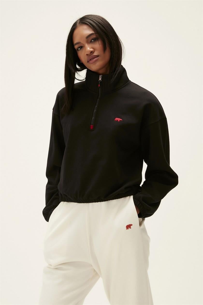 Bad Bear 22.04.12.004-C01 Scarlette Half Zip Kadın Sweatshirt