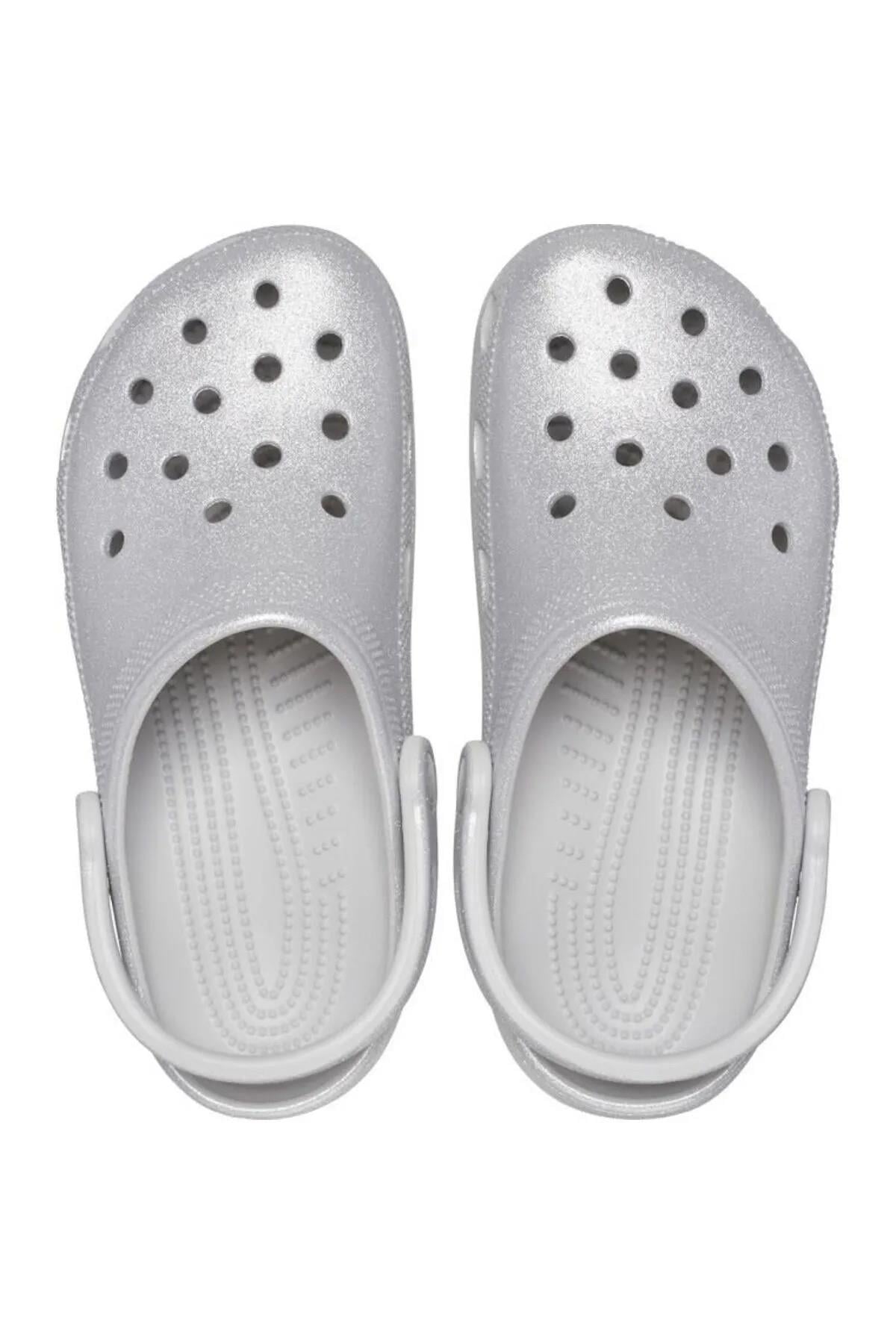 Crocs 205942-0IC Classic Glitter Clog Unisex Sandalet