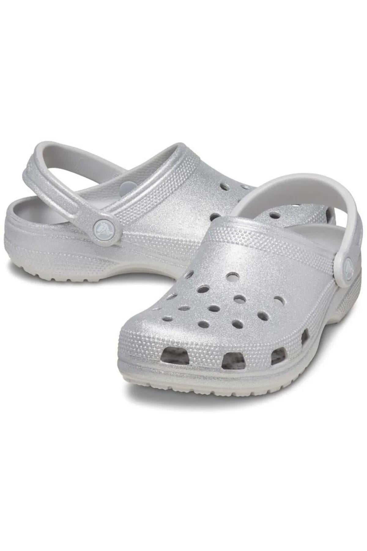 Crocs 205942-0IC Classic Glitter Clog Unisex Sandalet
