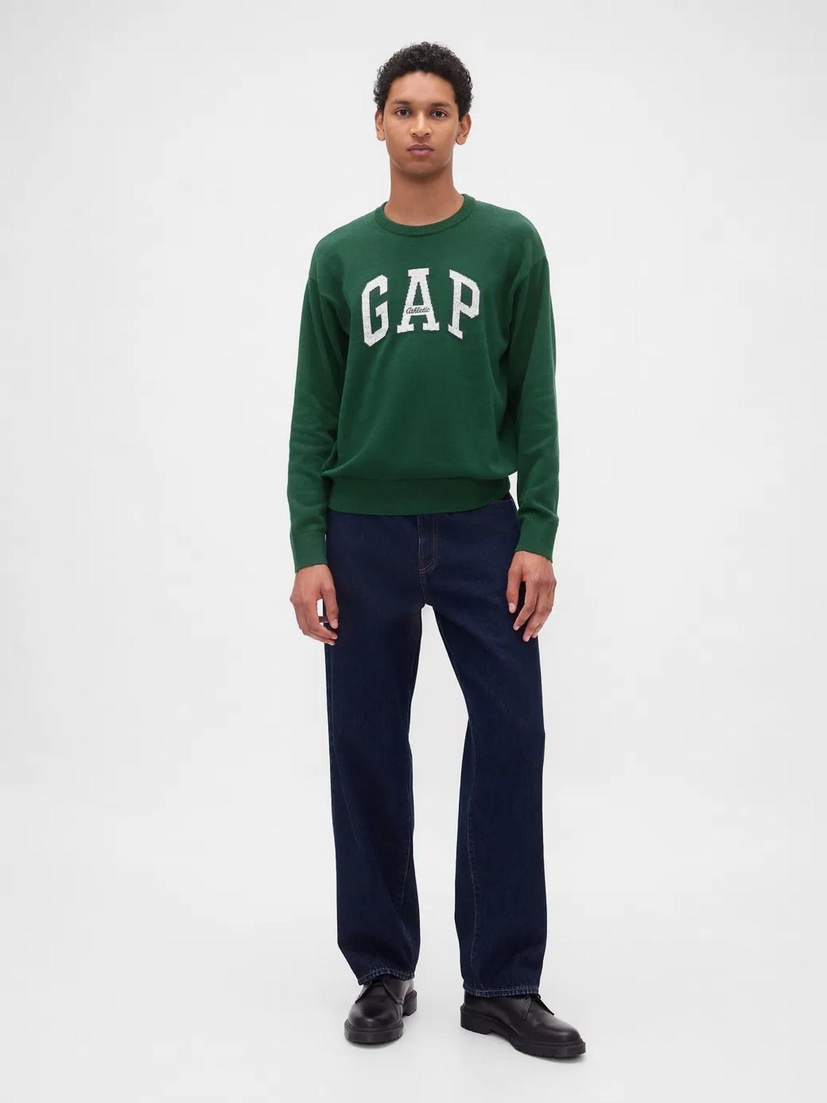 Gap 789791000 V-Intx Gap Athletic Intarsia Rlxd Erkek Kazak