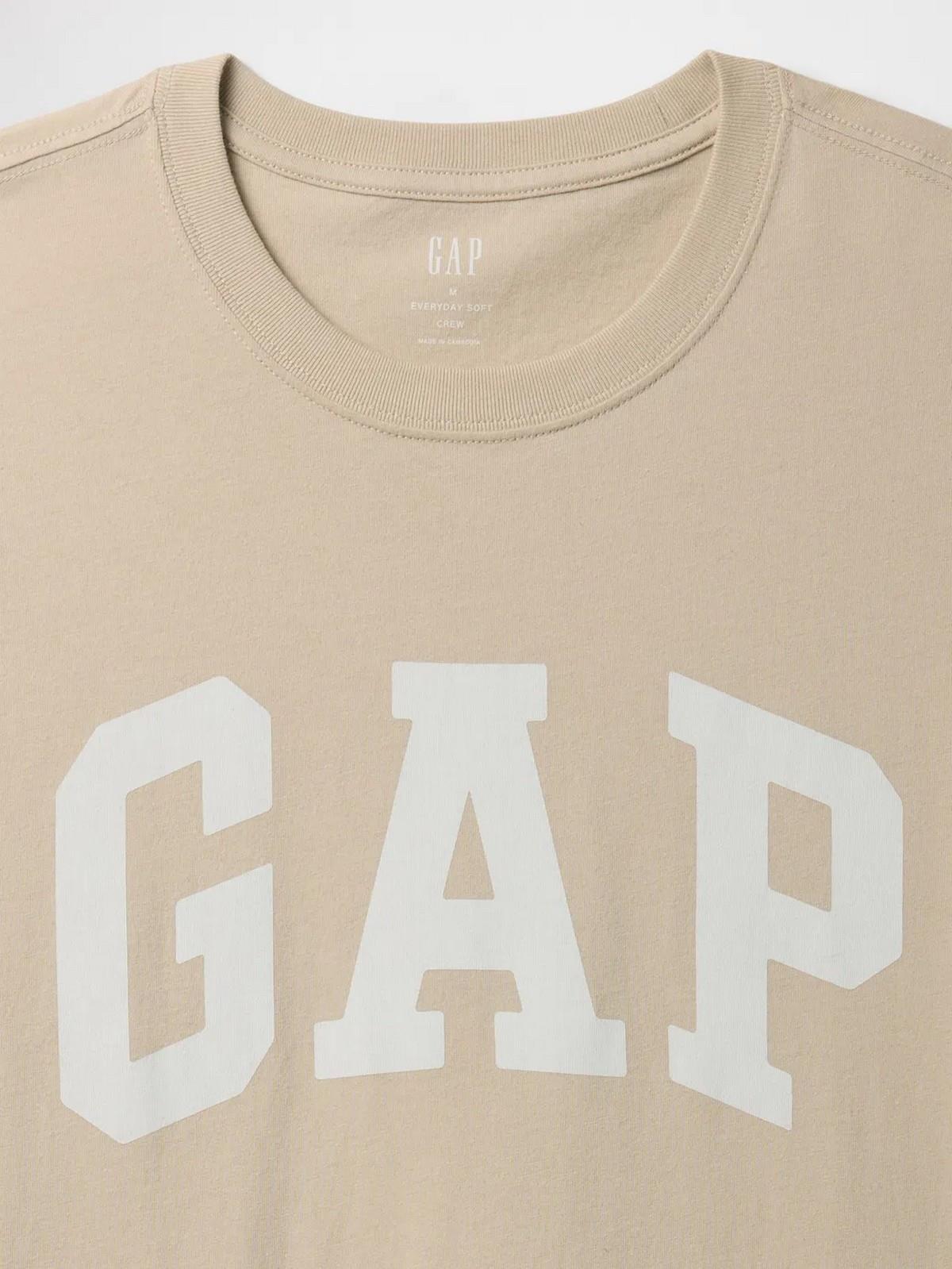 GAP 856659023 V-Everyday Soft Basic Logo T Erkek Tişört