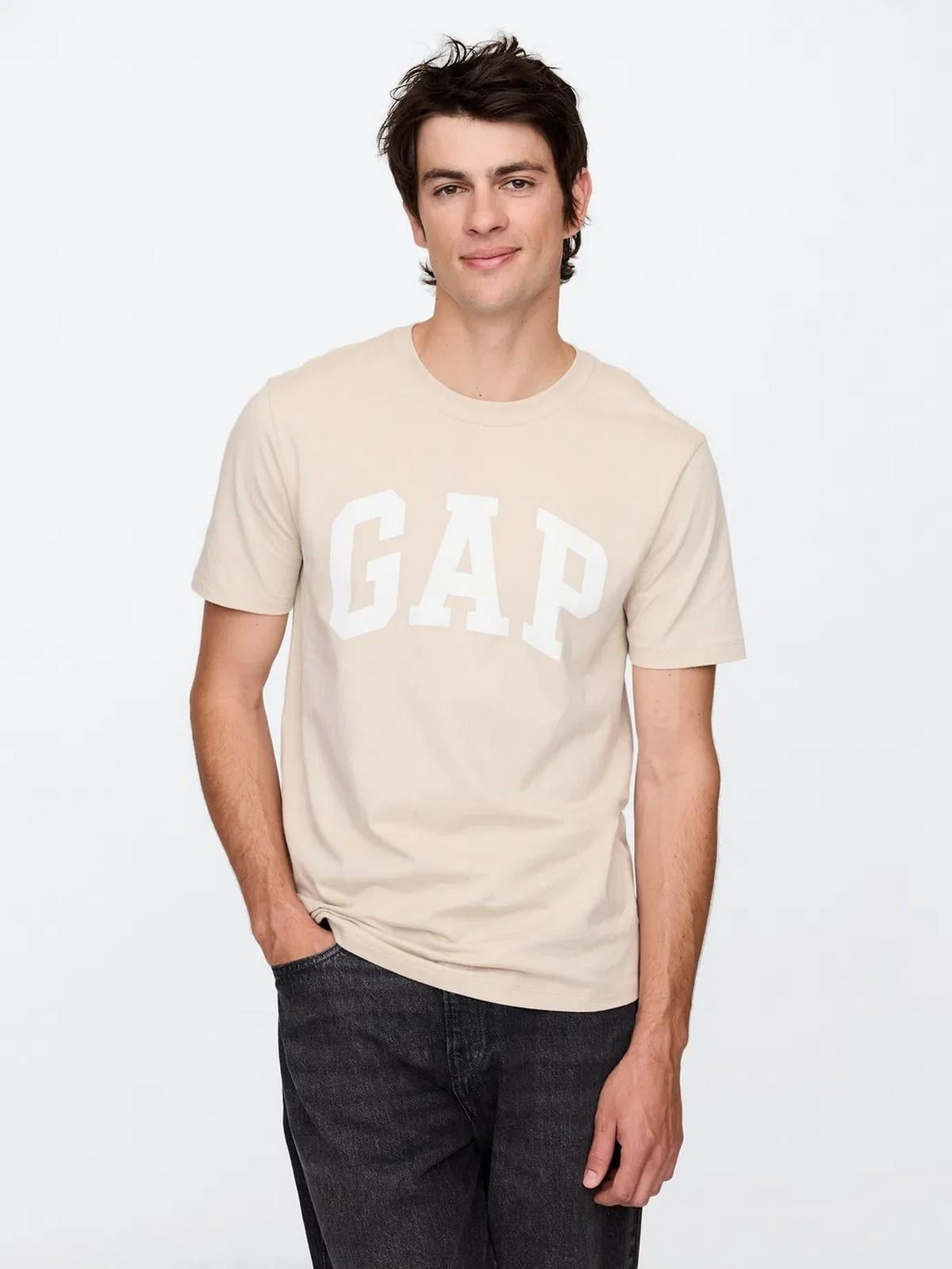 GAP 856659023 V-Everyday Soft Basic Logo T Erkek Tişört