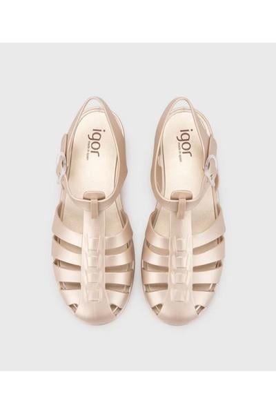 Igor BB340-388 Biarritz Shiny Metal Kadın Sandalet