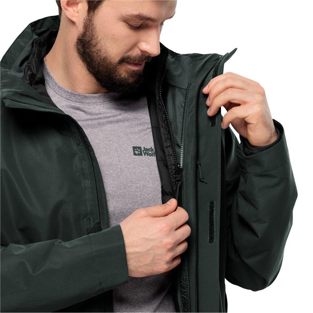 Jack Wolfskin 1116251-4161 Luntal 3IN1 Jkt M Erkek Outdoor Mont