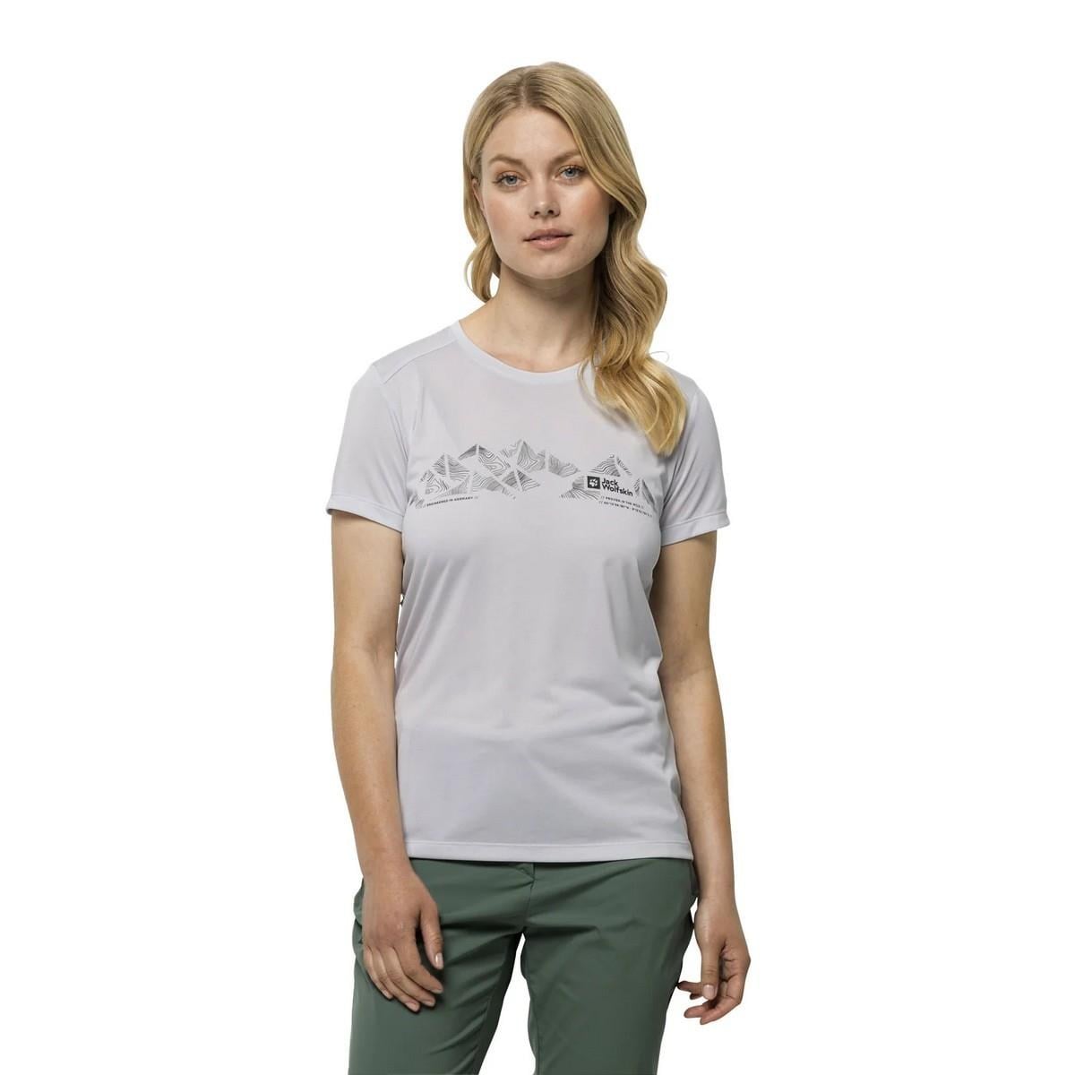 Jack Wolfskin 1807213 Crosstrail Graphic T W Kadın Tişört