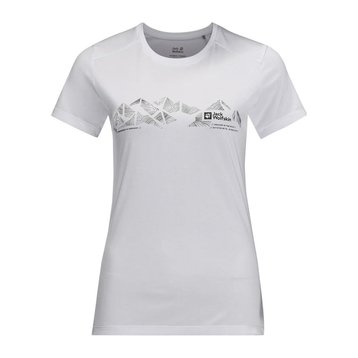 Jack Wolfskin 1807213 Crosstrail Graphic T W Kadın Tişört