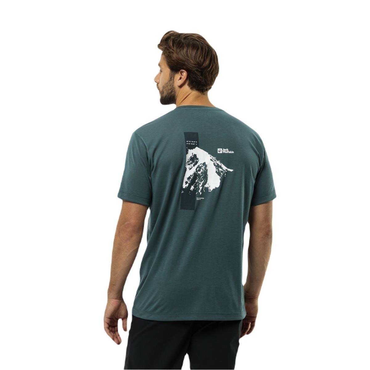 Jack Wolfskin 1809941 Vonnan S/S Graphic T M Erkek Tişört