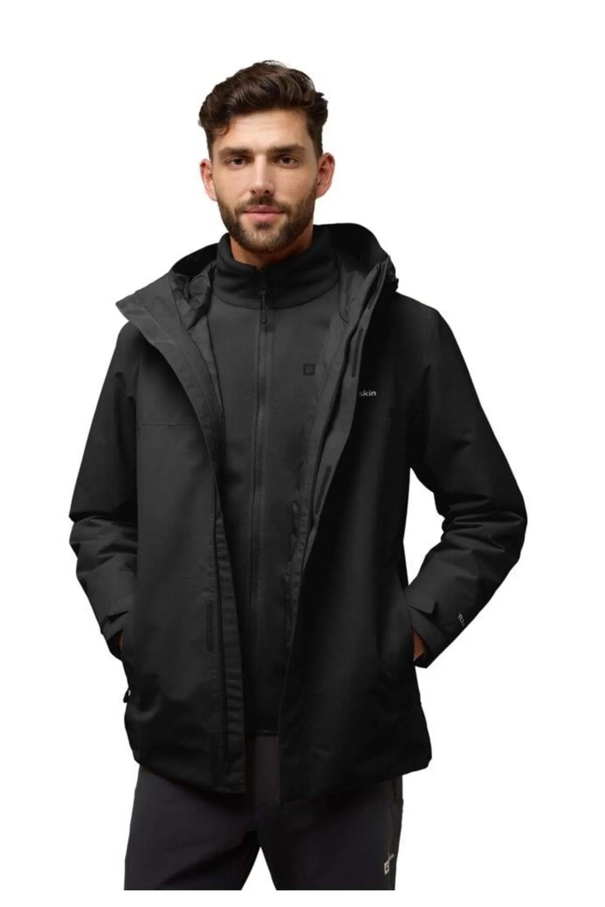 Jack Wolfskin A61864-6000 Altenberg 3IN1 Jkt M Erkek Outdoor Mont