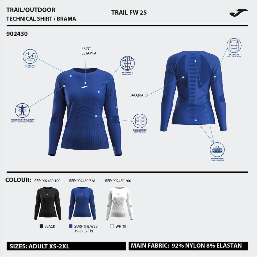 Joma 902432.100 R-Trail Nature Kadın Spor Tayt