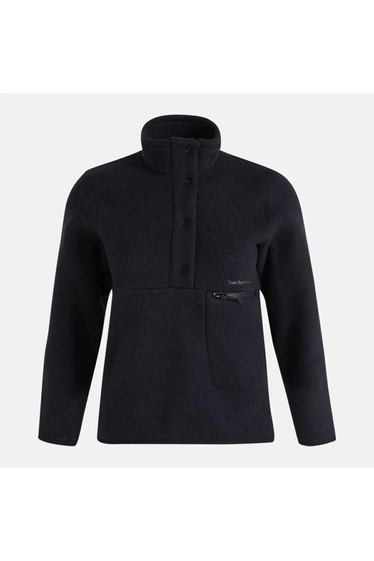 Peak Performance G78130100 W Fleece Snap T-Neck Kadın Polar