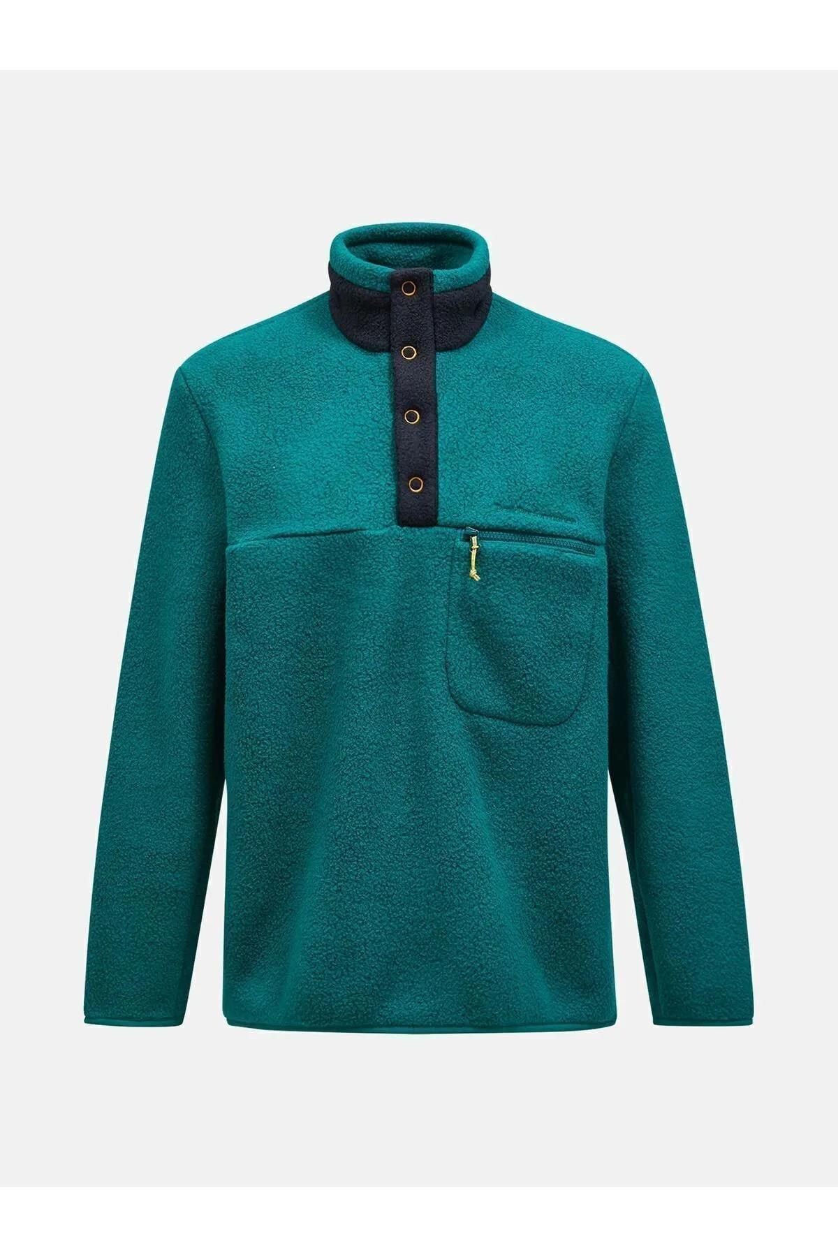 Peak Performance G78899060 M Fleece Snap T-Neck Erkek Polar