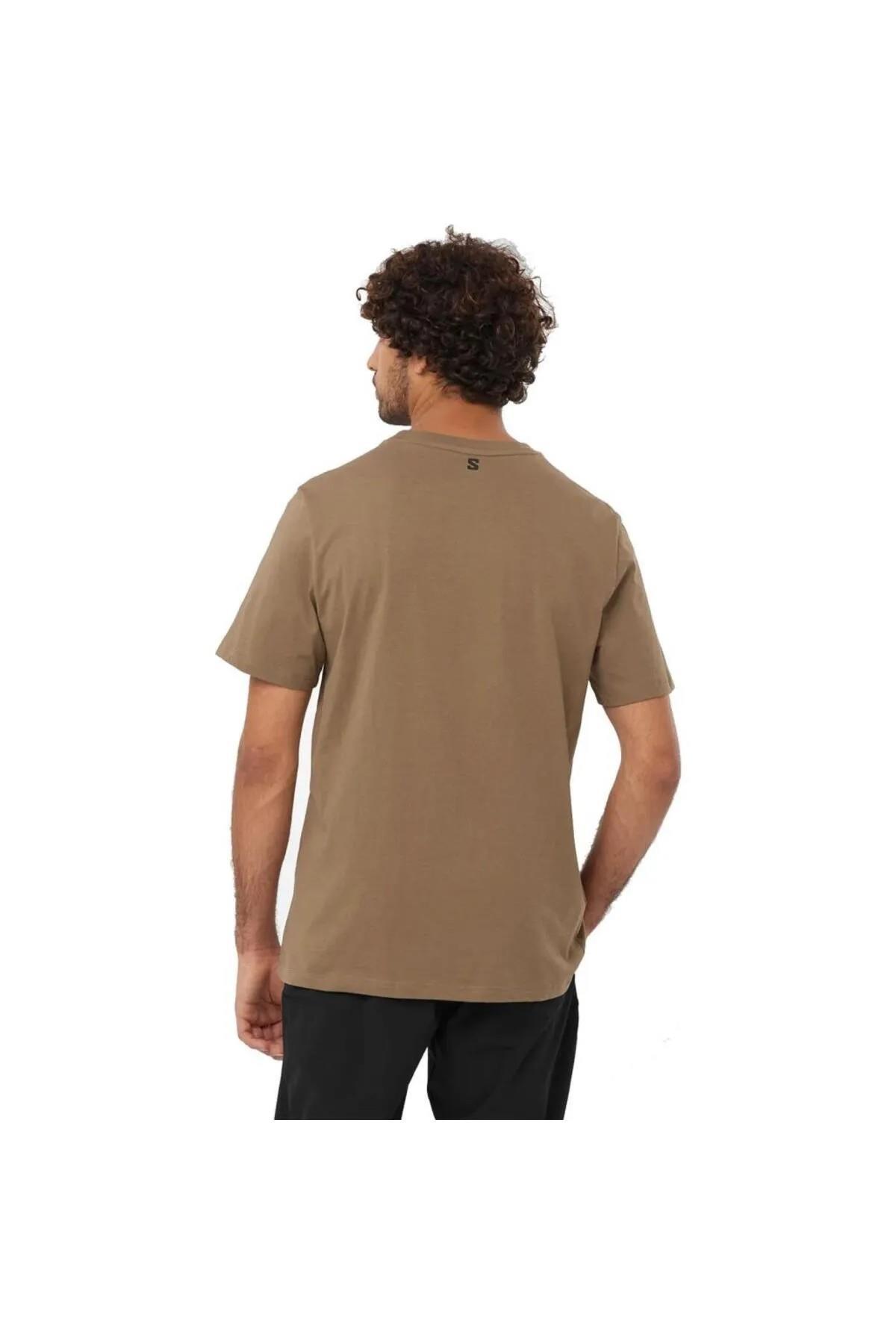 Salomon LC2246800 Running Graphic Ss Tee M Erkek Tişört