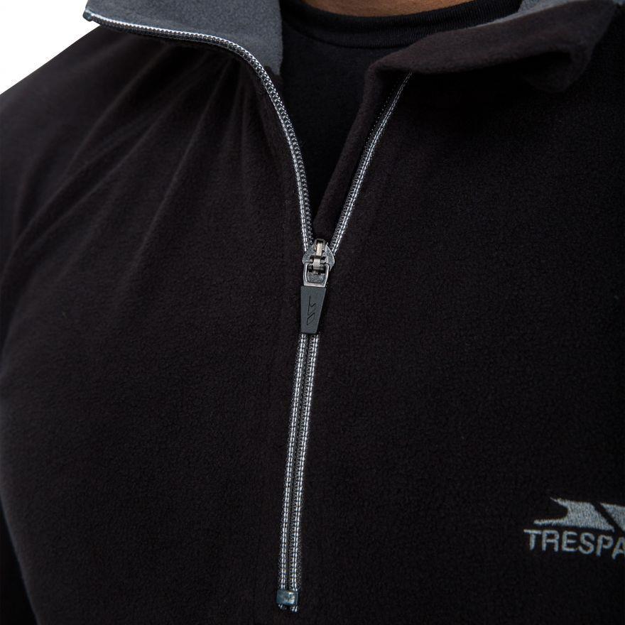 Trespass MAFLMFN10001-BLK Blackford - Male Microfleece At100 Erkek Polar