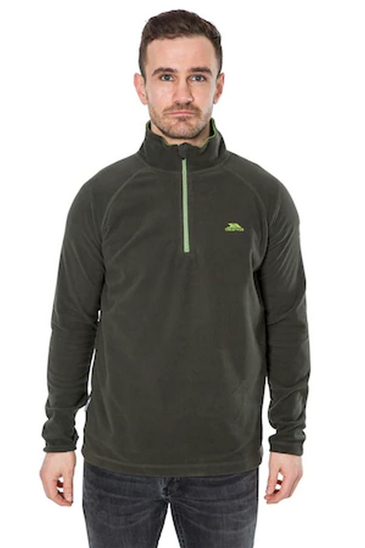 Trespass MAFLMFN10001-OLI Blackford - Male Microfleece At100 Erkek Polar