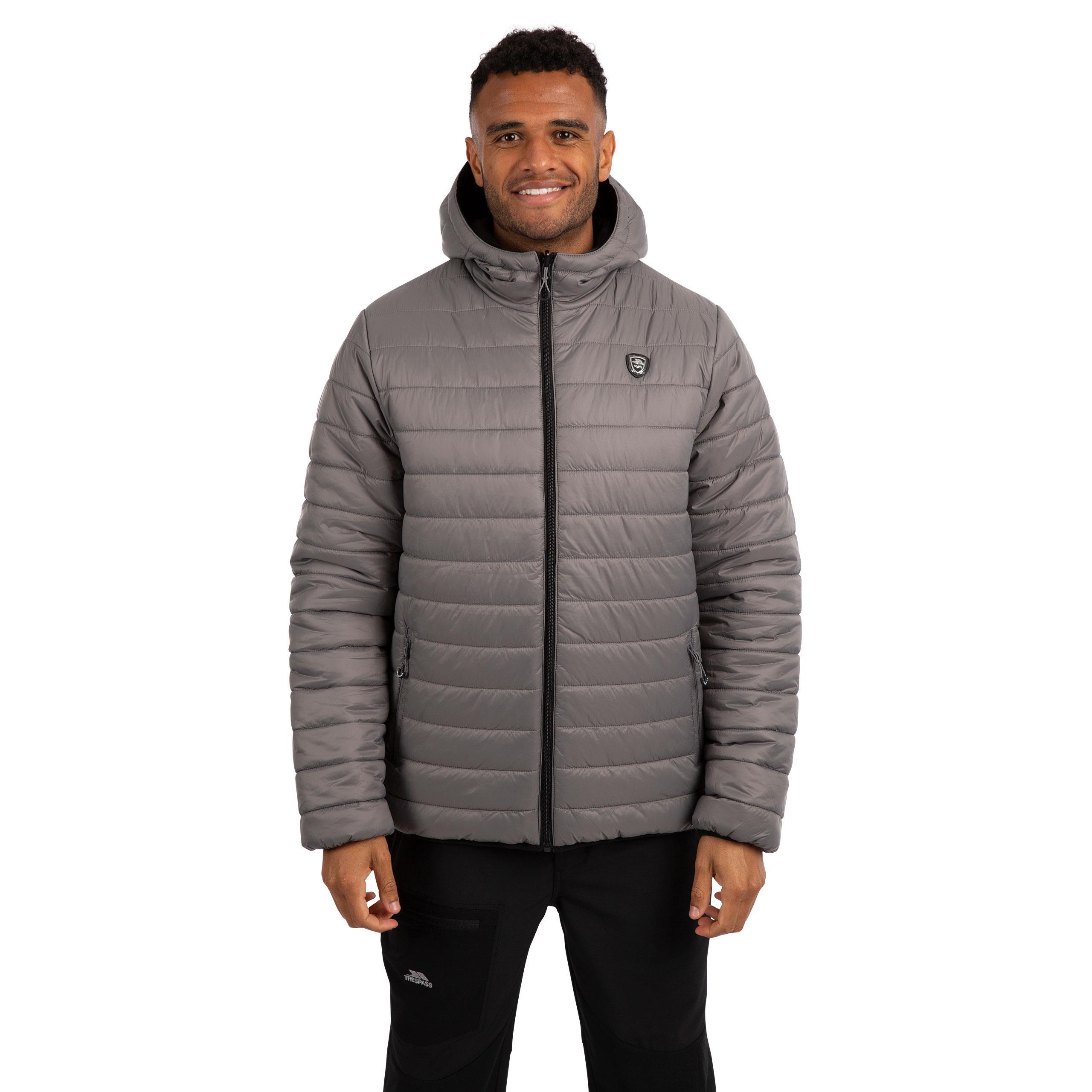 Trespass MAJKCATR0025-BLK Senby - Male Reversible Jkt Erkek Outdoor Mont
