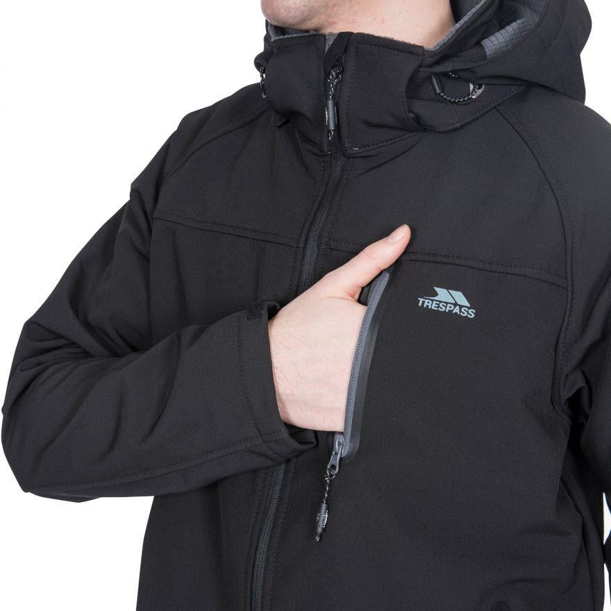 Trespass MAJKSSM20007-BLK Accelerator II - Male Softshell Jkt Tp75 Erkek Softshell Ceket