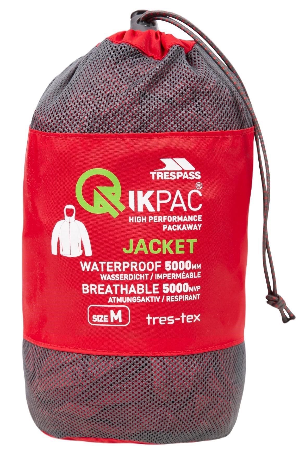 Trespass UAJKRAI10001 Qikpac Packaway Tp75 Unisex Yağmurluk