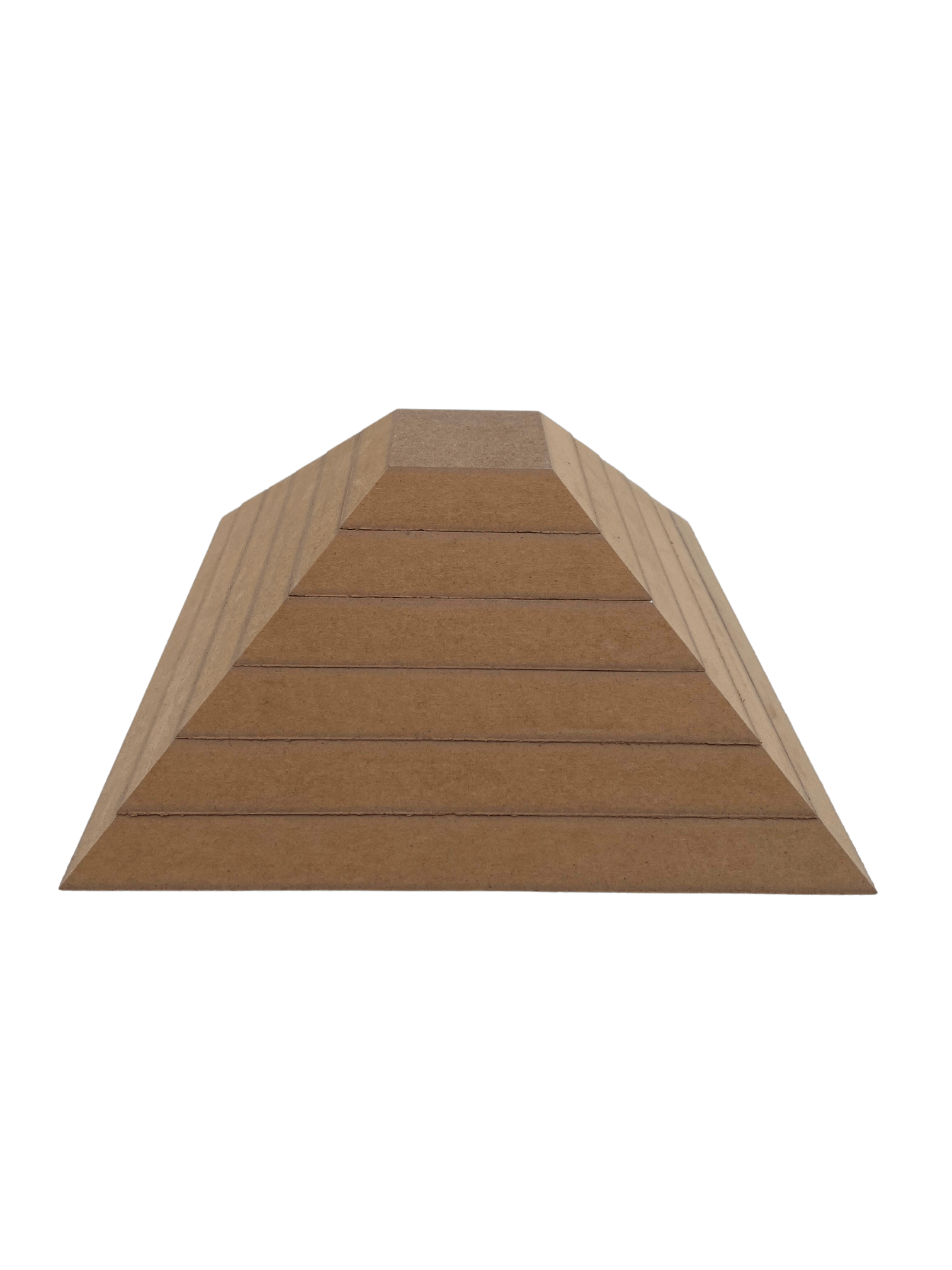 Kare Piramit Ahşap Tabak Kalıbı - 6 Parça SET