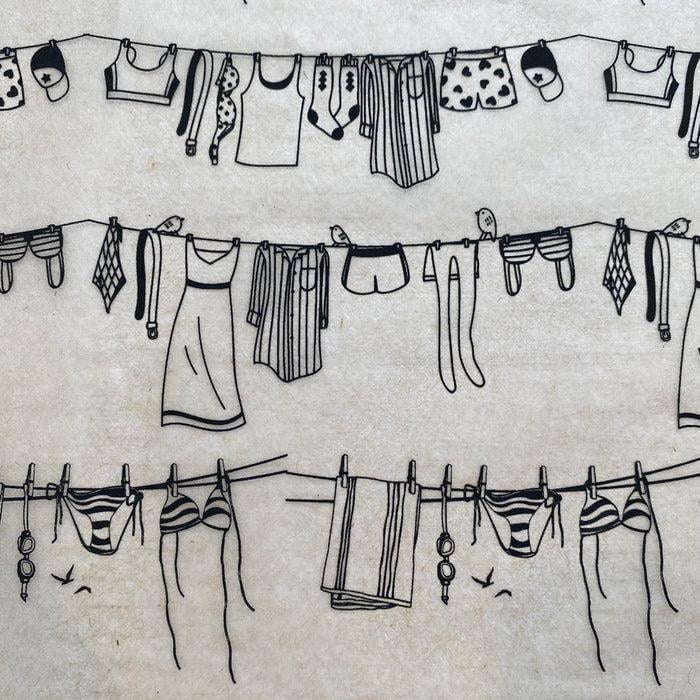 Laundry-Underglaze Transfer Sheet Black-(52x39cm)