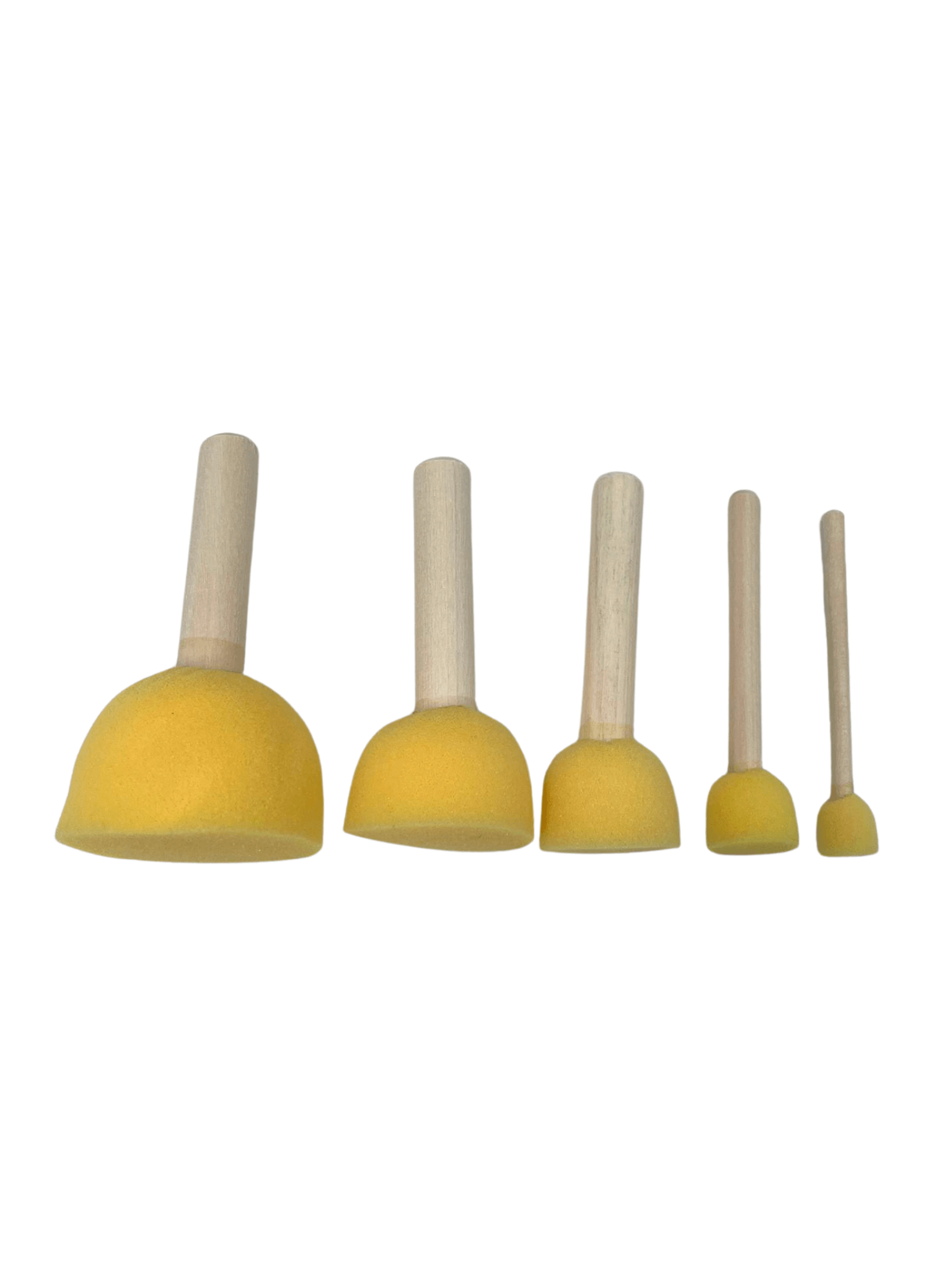 Sünger Ponpon Dekor Fırça 5'li Set