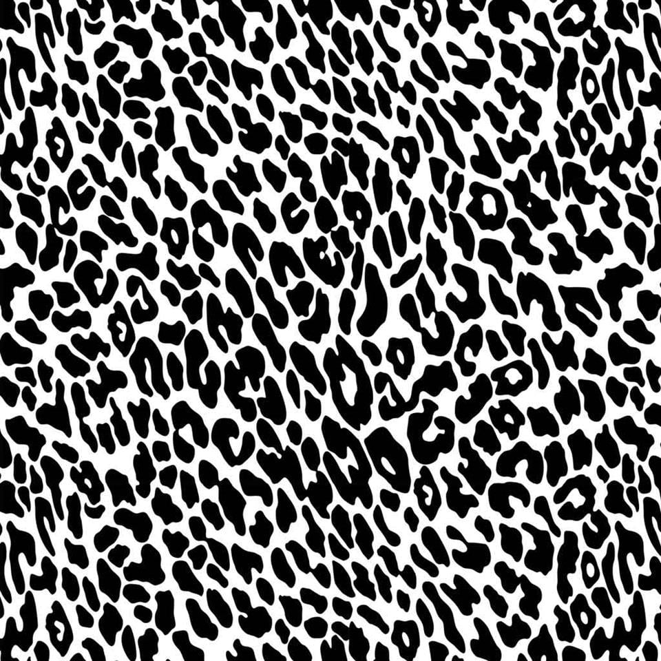 Underglaze Transfer-Pattern Leopard Prınts-Black24X16Cm
