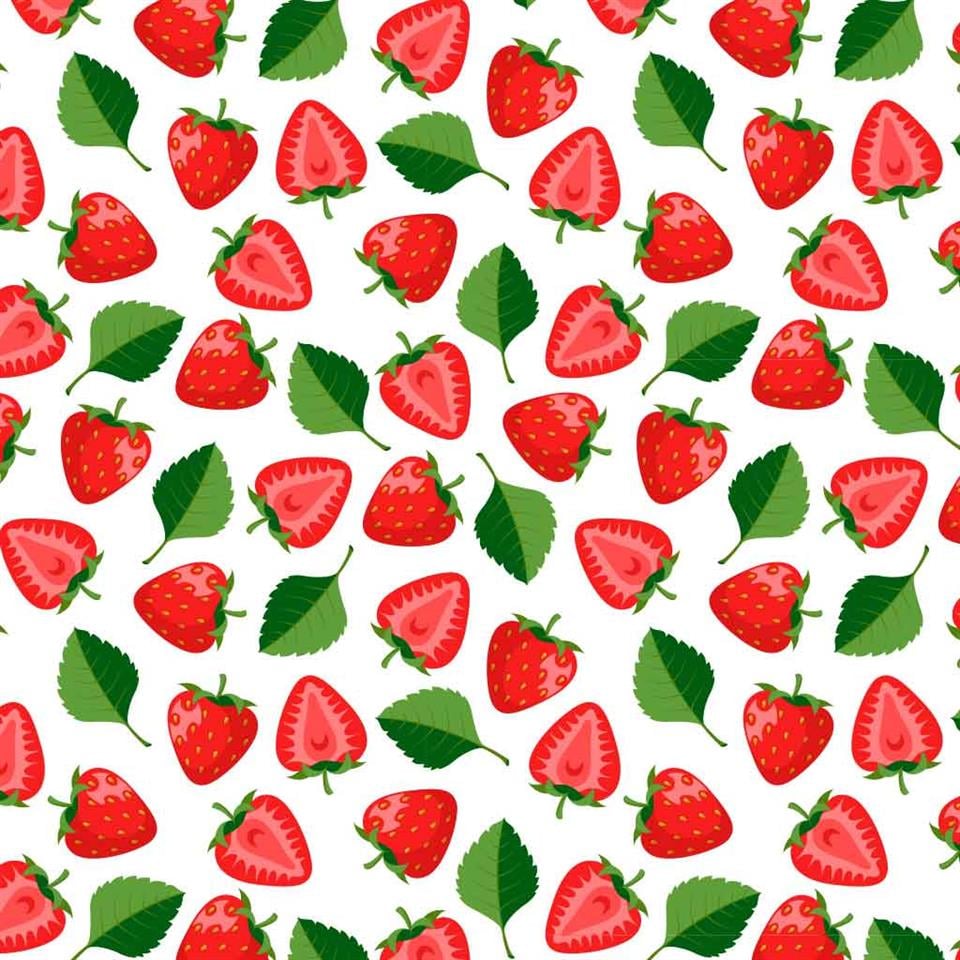 Underglaze Transfer -Strawberry24X16Cm