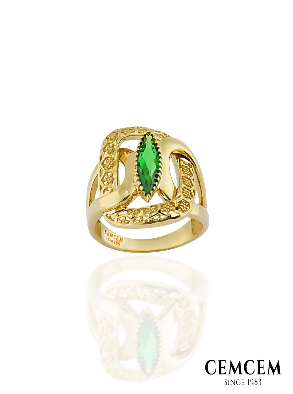 Cemcem Apex Green I YüzükCemcem Apex Green I YüzükRENKLİ TAŞLI YÜZÜKCEMCEM