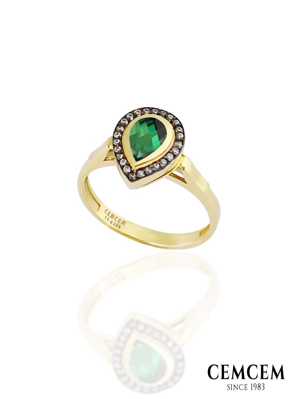 Cemcem Bolide Green II Yüzük Cemcem Bolide Green III YüzükRENKLİ TAŞLI YÜZÜKCEMCEM