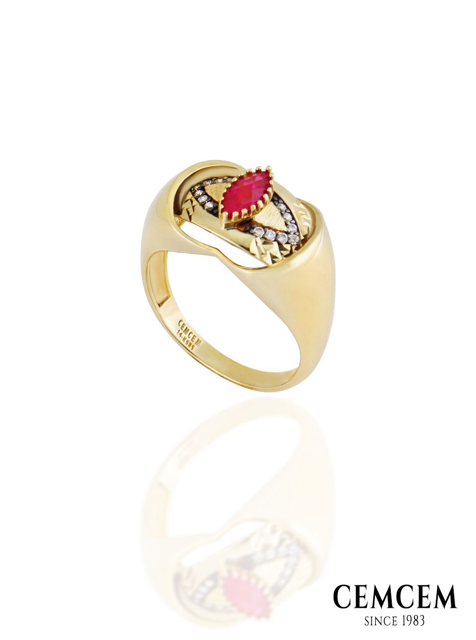 Cemcem Equant Red I YüzükCemcem Equant Red I YüzükRENKLİ TAŞLI YÜZÜKCEMCEM