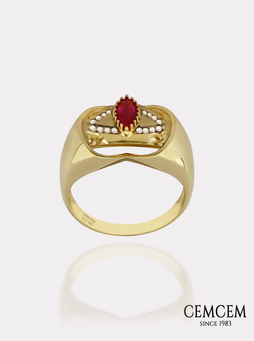 Cemcem Equant Red I YüzükCemcem Equant Red I YüzükRENKLİ TAŞLI YÜZÜKCEMCEM