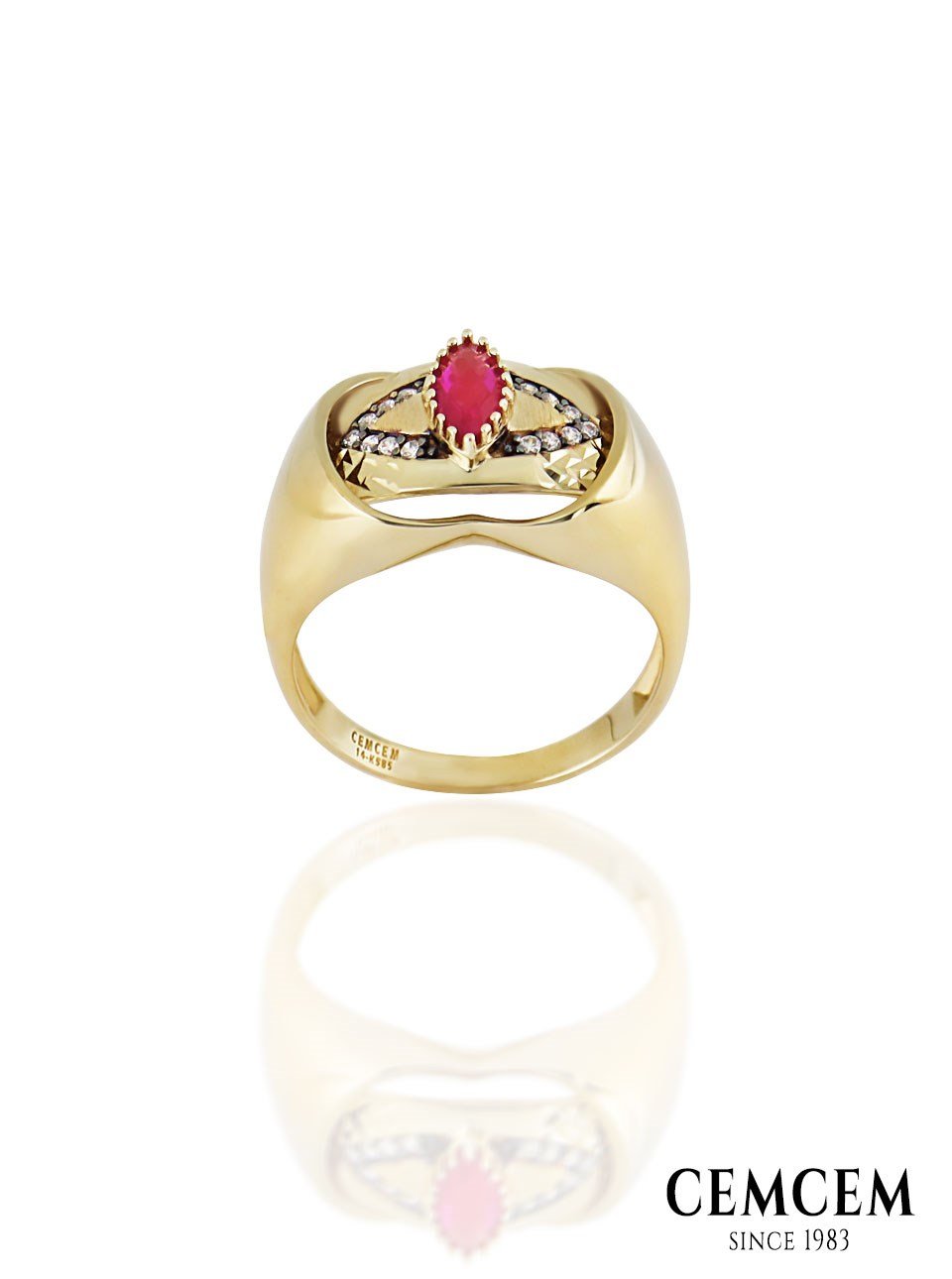 Cemcem Equant Red I YüzükCemcem Equant Red I YüzükRENKLİ TAŞLI YÜZÜKCEMCEM