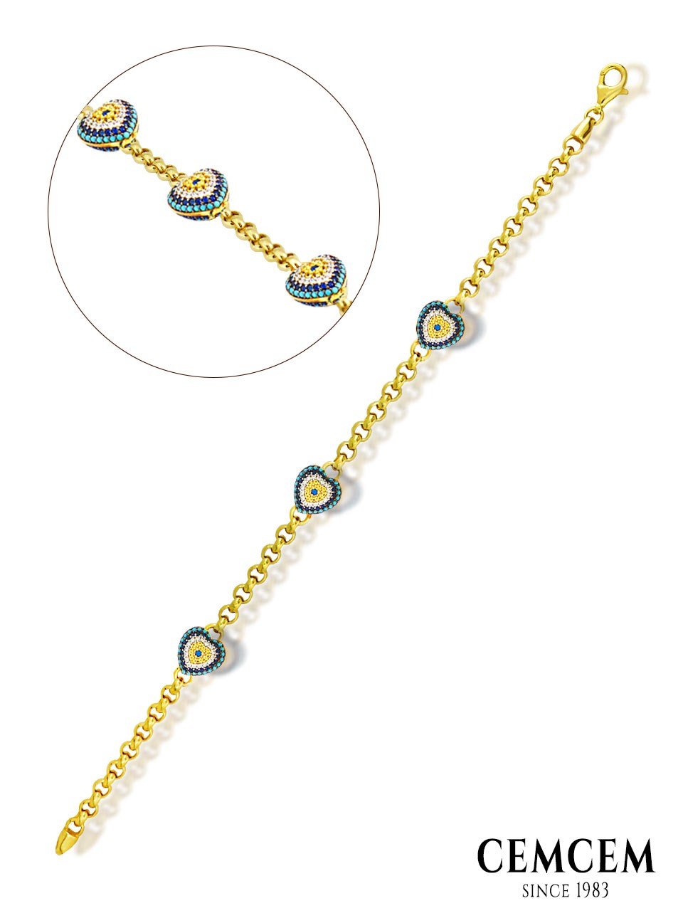 Cemcem Evil Eyes IV Bileklik.BİLEKLİKCEMCEM