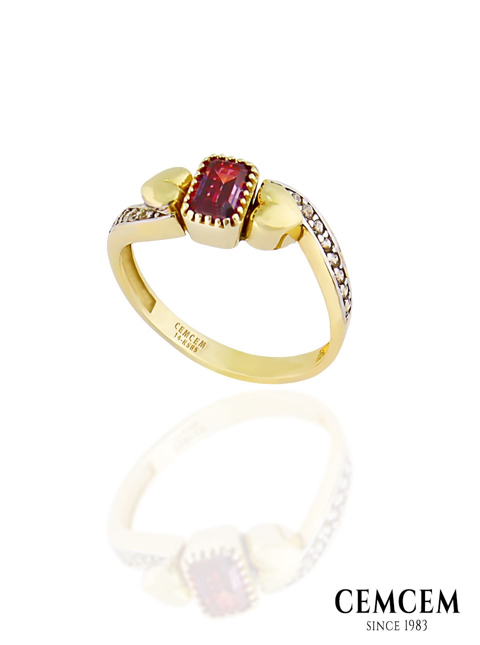 Cemcem Jovian Red I YüzükCemcem Jovian Red I YüzükRENKLİ TAŞLI YÜZÜKCEMCEM