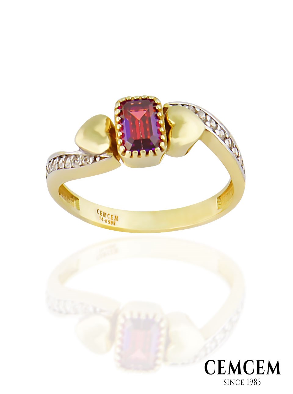 Cemcem Jovian Red I YüzükCemcem Jovian Red I YüzükRENKLİ TAŞLI YÜZÜKCEMCEM