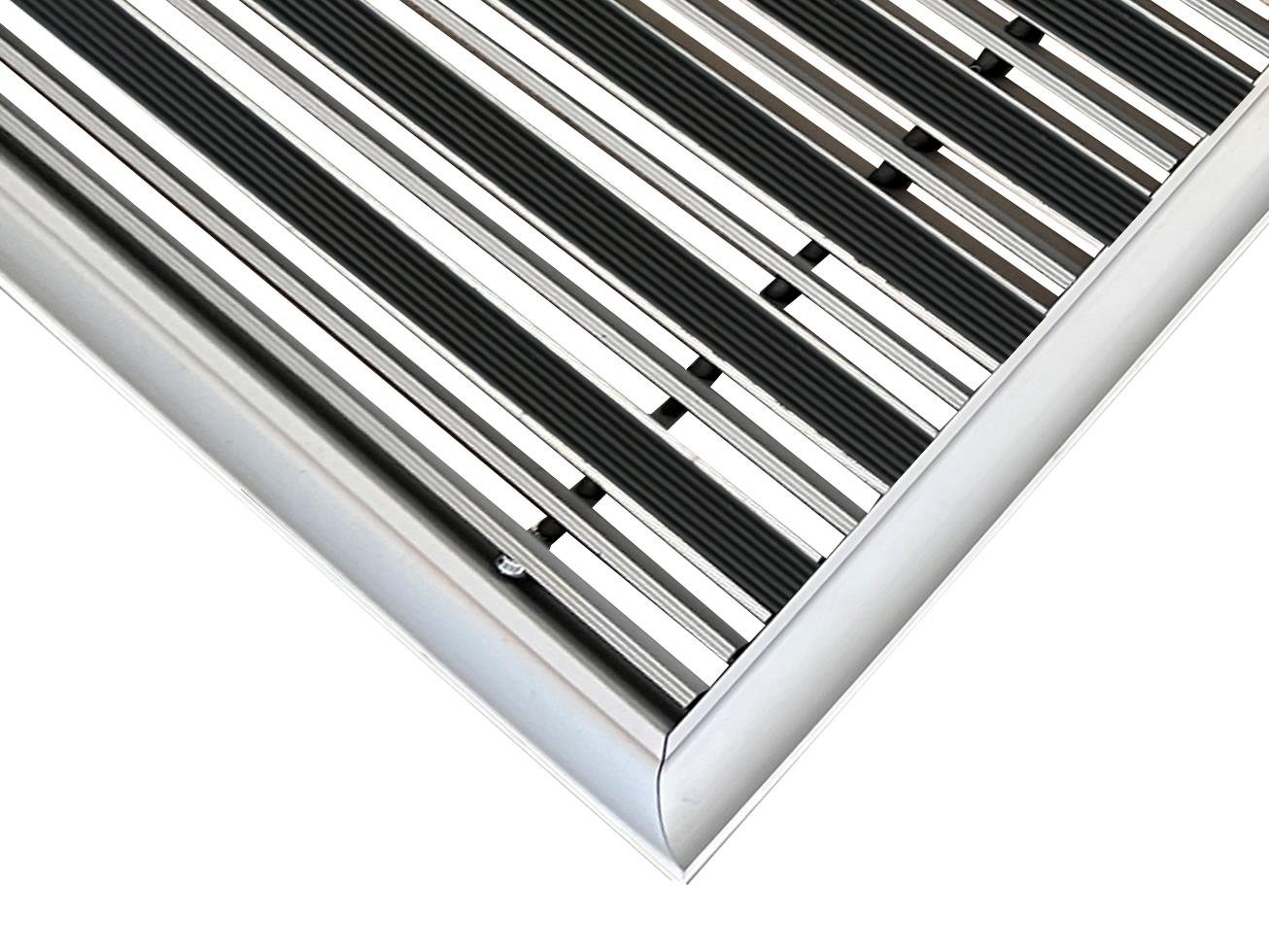 20mm Alüminyum Şeritli Profil Alüminyum Paspas Çerçeveli