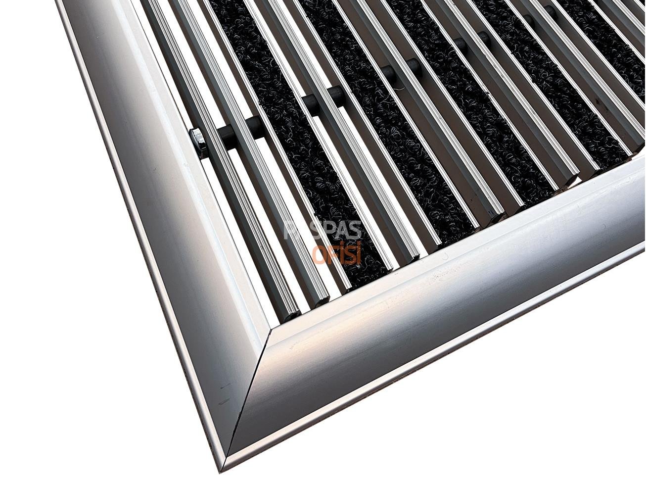 20mm Alüminyum Şeritli Profil Alüminyum Paspas Çerçeveli