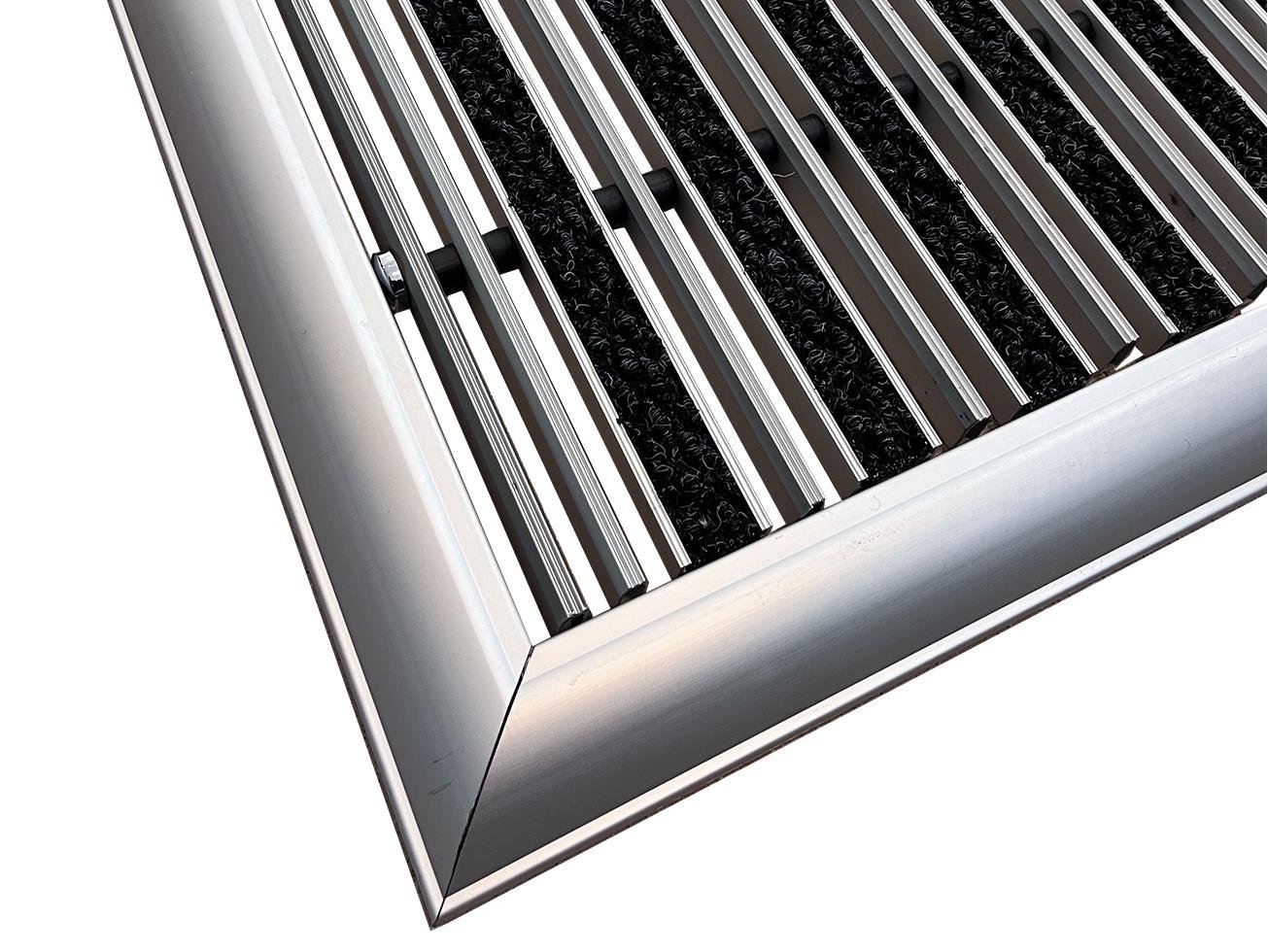 20mm Alüminyum Şeritli Profil Alüminyum Paspas Çerçeveli