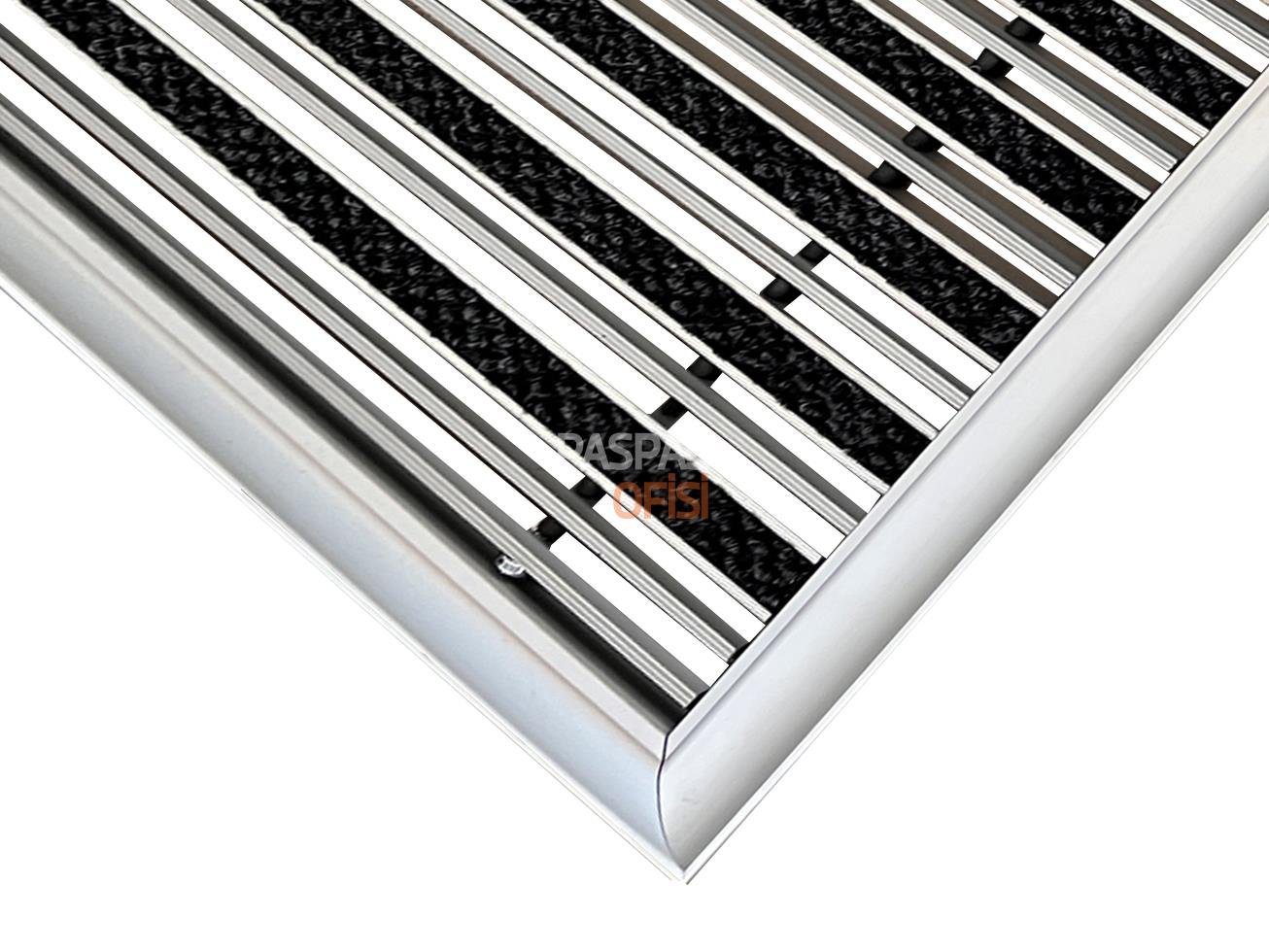 20mm Alüminyum Şeritli Profil Alüminyum Paspas Çerçeveli