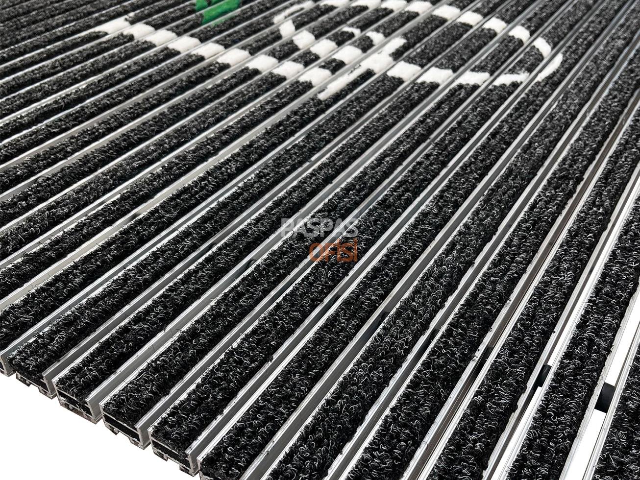 20mm Logolu Çoklu Profil Alüminyum Paspas